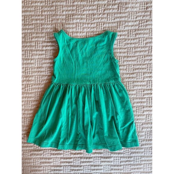 2T Primary Kids Recess Kelly Green Sleeveless Dress - Picture 3 of 5